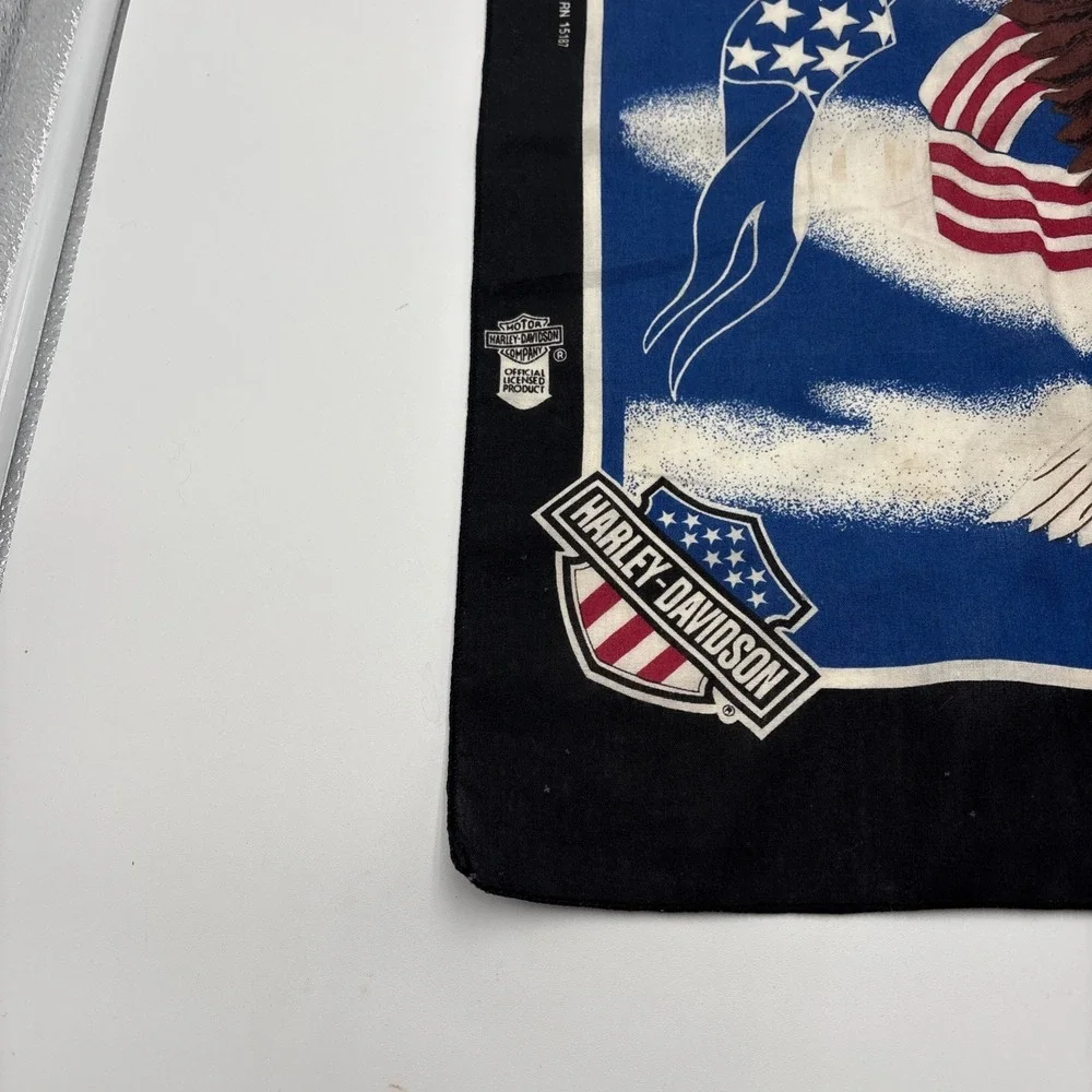 Vintage‎ Harley Davidson Bandana Official Licensed Product Flying Eagle Biker